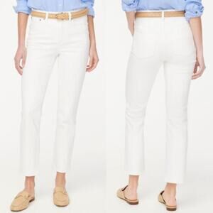 J. Crew Women's All-Day Stretch Essential Straight Jean BX520 White Size 30 NWT